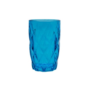 Copo De Vidro Haus Concept Diamond Empire 420 ml Azul