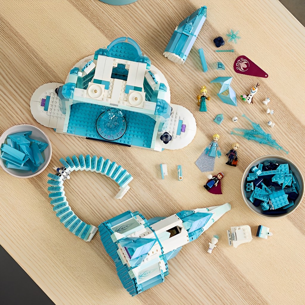 O Castelo De Gelo Da Elsa Frozen 1709 Peças Disney 43197 - Lego