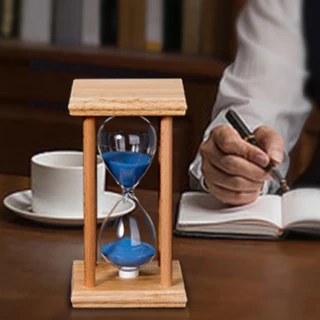 Temporizador De Areia Ampulheta De Madeira Sólida 15/30 Minutos Presente Para Presentes De Aniversário Crianças Doorgift
