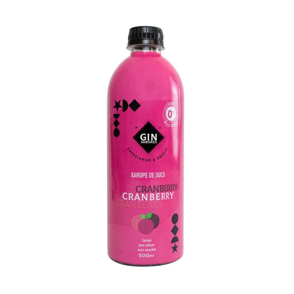 Xarope Gin Sabores Cranberry 500ml Shopee Brasil