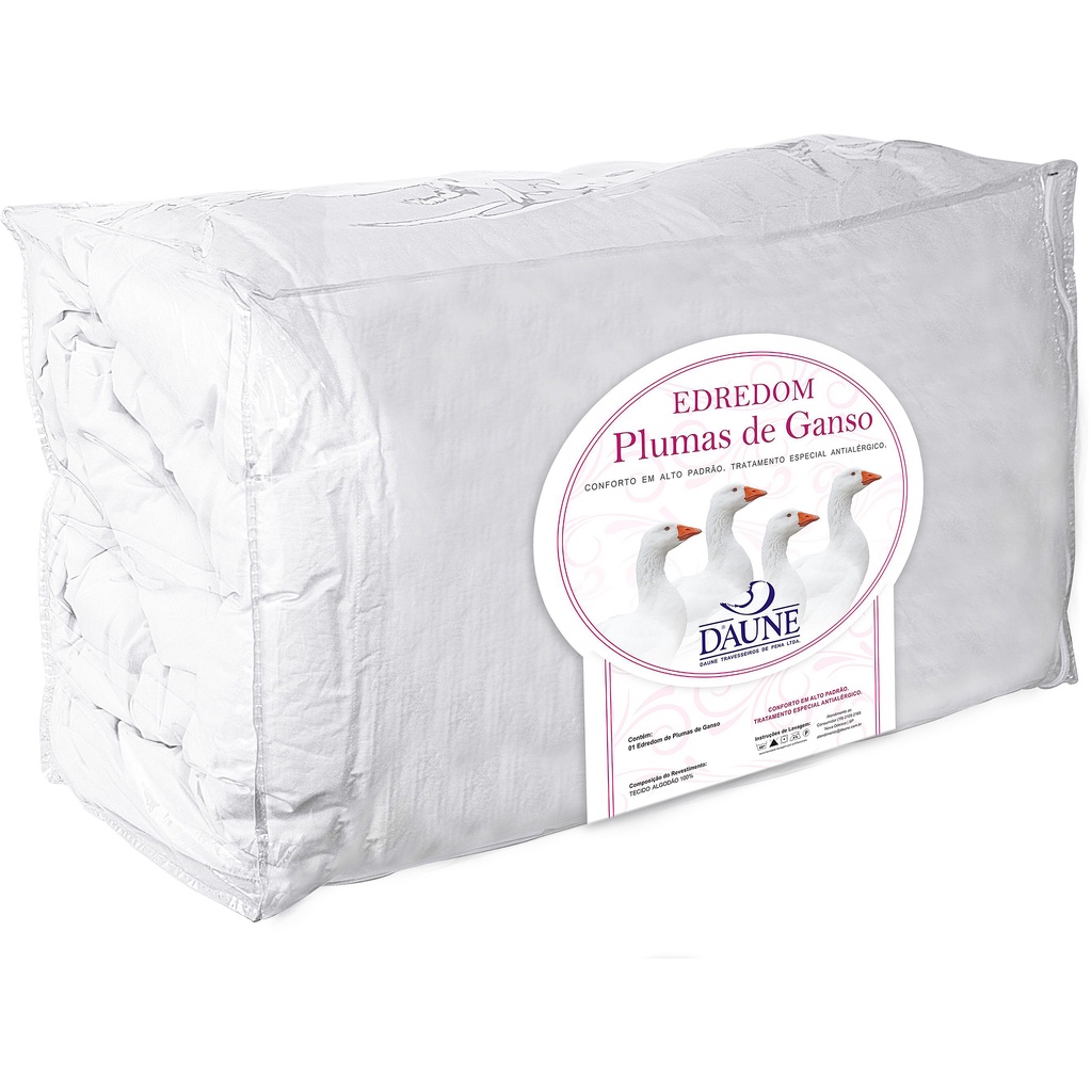 Edredom Daune 100% Plumas De Ganso 233 Fios Premium King | Shopee Brasil
