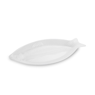 Travessa Peixe Haus Concept Texture 59,5 x 28,5 x 5,5 cm Branco