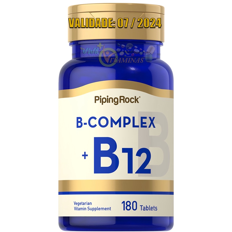Complexo B + Vitamina B12 180 Tabletes Cyanocobalamin | Shopee Brasil