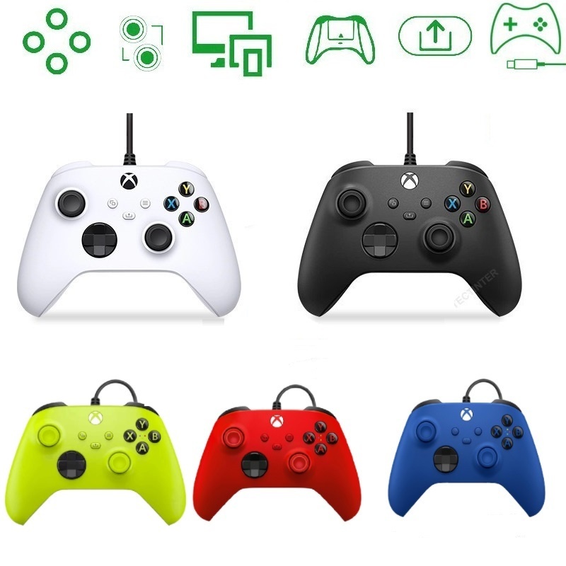 Controle Xbox Series X S Xbox One Joystick Gamepad Joypad Wired Console de  Jogos Windows PC Controle