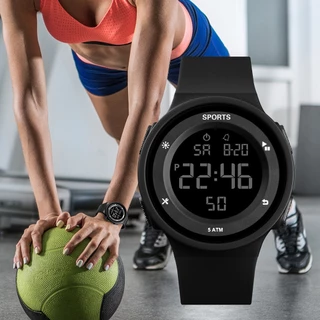 Relógio Eletrônico De Lazer Moda Luminoso À Prova D'água Para Esportes Femininos