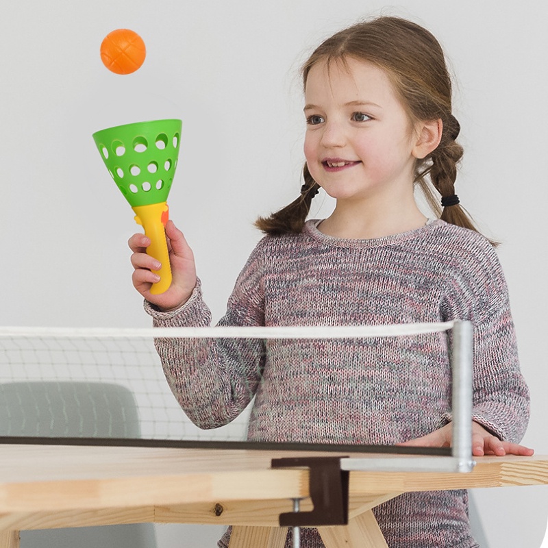 Interação pai-filho bola de encaixe duplo plástico pegar bola jogo