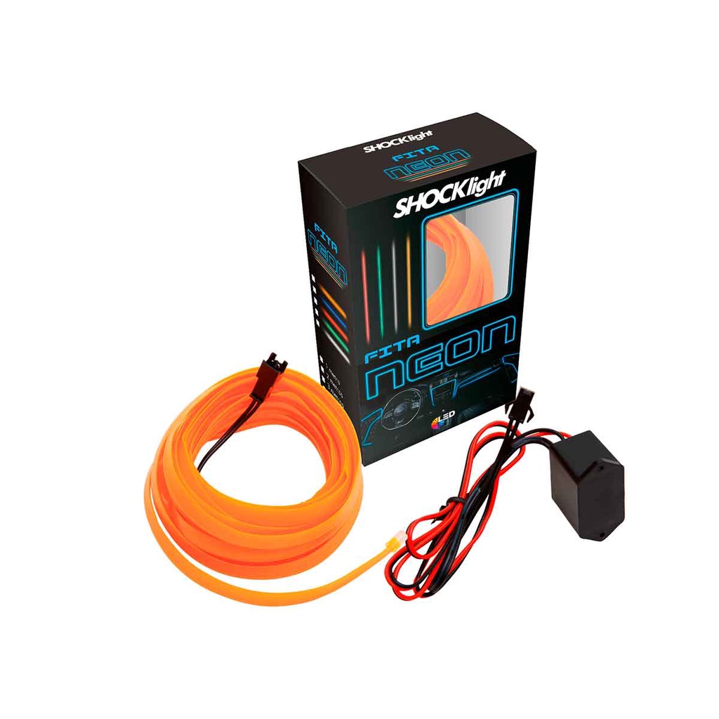 Fita Neon Led Luz Interna Painel Carro 2 Metros Shocklight - Escorrega ...