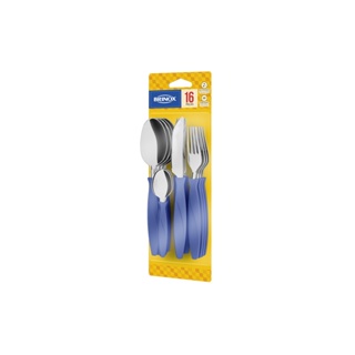 Faqueiro Brinox Itaparica 16 Peças Azul Fog