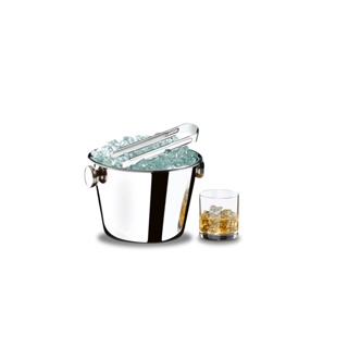 Balde Para Gelo Brinox Lyon 1,4 Litros 17,8 x 11,2 cm Aço Inox