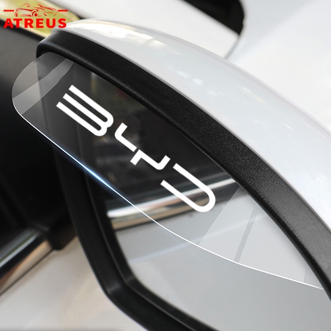 2 Peças Para BYD Carro De Transparente Vista Traseira Espelho De Chuva Sobrancelha À Prova Para BYD Dolphin Plus Dolphin Mini BYD Seal Yuan Plus Song Plus HAN TANG
