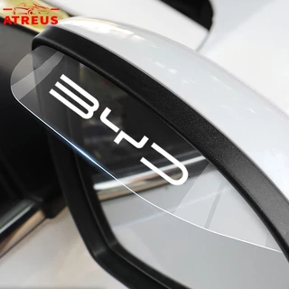 2 Peças Para BYD Carro De Transparente Vista Traseira Espelho De Chuva Sobrancelha À Prova Para BYD Dolphin Plus Dolphin Mini BYD Seal Yuan Plus Song Plus HAN TANG