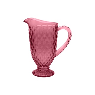 Jarra De Vidro Bico De Jaca Haus Concept Empire 1,1 Litros Rosa Malva