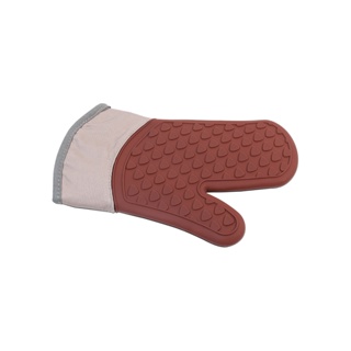 Luva De Silicone E Tecido Brinox Glacê 28 x 18 x 2 cm Chocolate