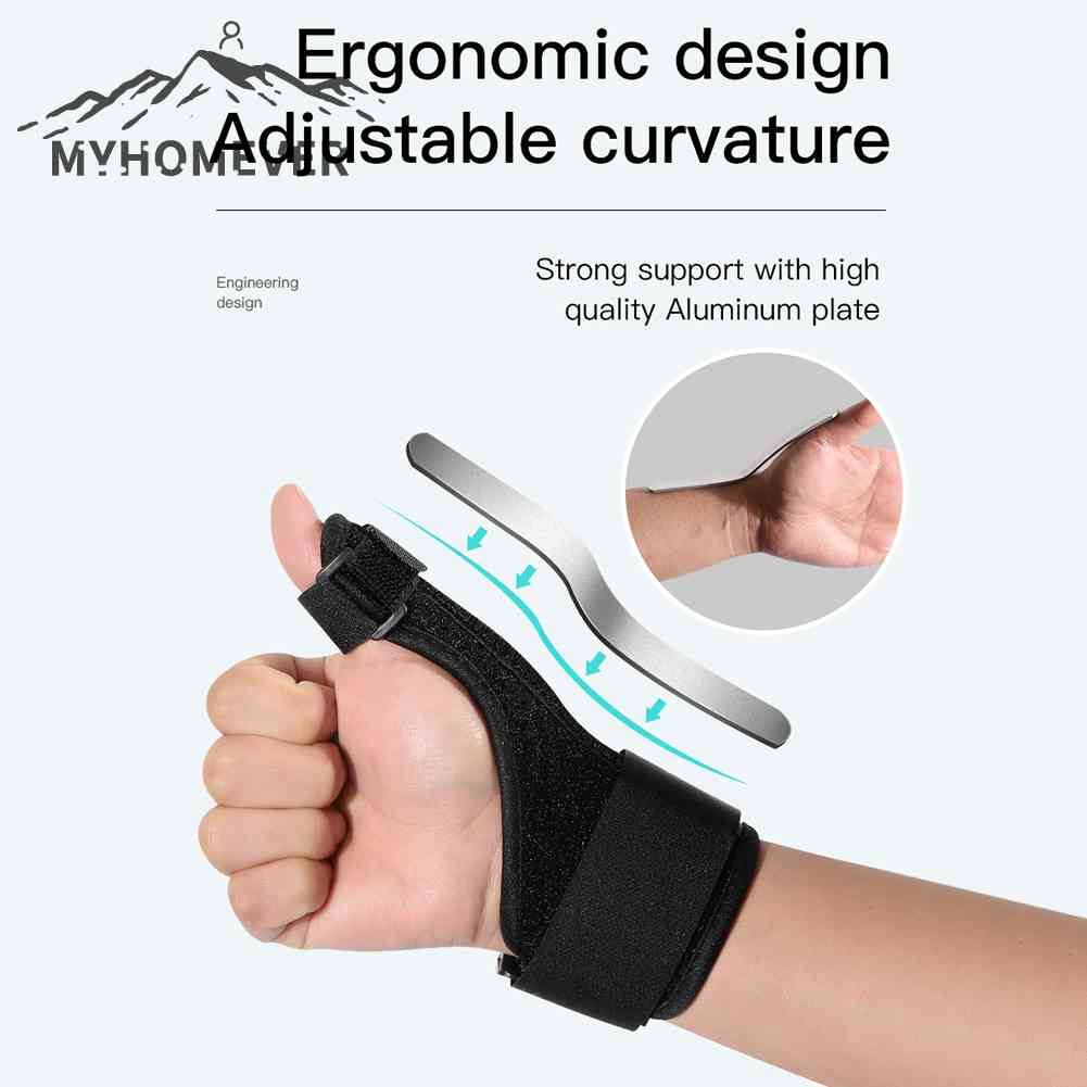 Compressão Finger Brace Ajustável Polegar Protetor Tala Artrite Cuidados Com A Saúde