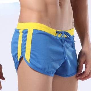Moda Masculina Casual Shorts Verão Secagem Rápida Fino Respirável Largo Esportivo Boxer Confortável 2005-DK