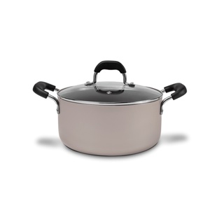 Caçarola Com Tampa Brinox Saffon Antiaderente 4,7 Litros Ø 24 cm Champagne