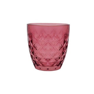 Copo De Vidro Bico De Jaca Haus Concept Empire 250 ml Rosa Malva