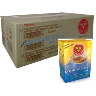 Cappuccino 3 Corações Light em Sachê Individual Atacado Revenda 14g - 160 Unds