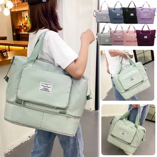 Bolsa  Mala De Viagem Multifuncional Dobrável De Grande Capacidade Impermeável em Oferta na Shopee