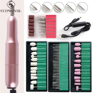 Lixadeira Elétrica Portátil De Unhas Conjunto De Profissional Para Manicure E Pedicure