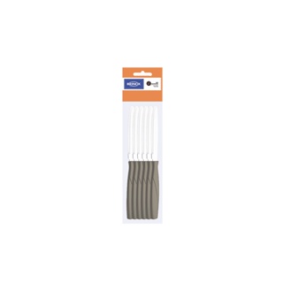Jogo de Faca de Churrasco Brinox Itaparica 12 Peças Warm Gray