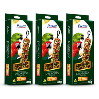 Alimento Para Papagaio Prefere Bastão 200gr - Mel e Ovos - 3 un