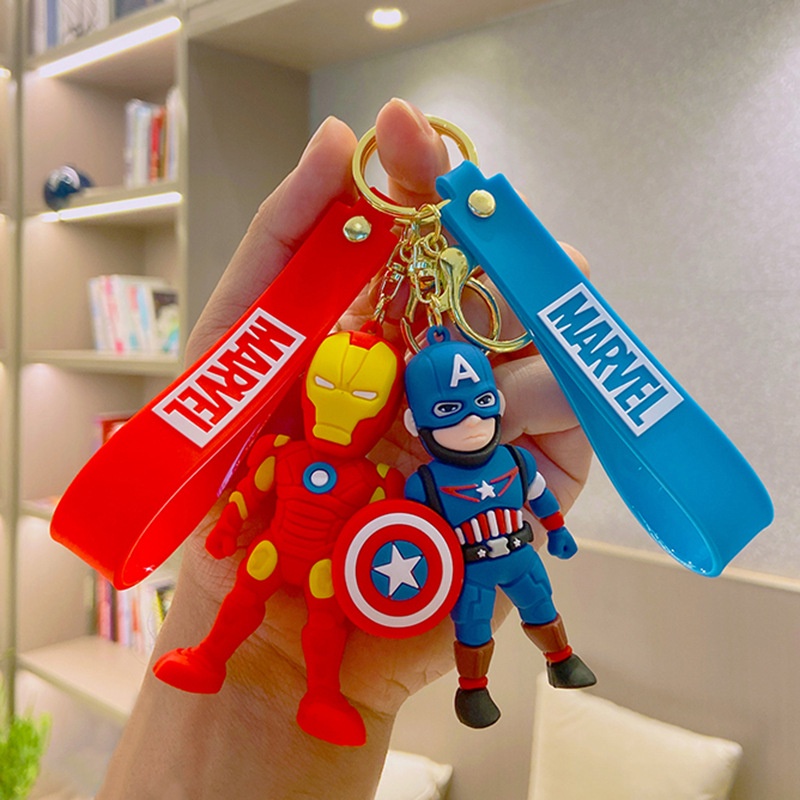 Vingadores Chaveiro Homem De Ferro Capitão América Saco De Pingente Anime Boneca