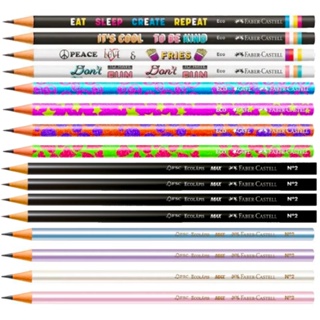 Kit Lapis de Escrever FABER CASTELL Decorados e Básicos
