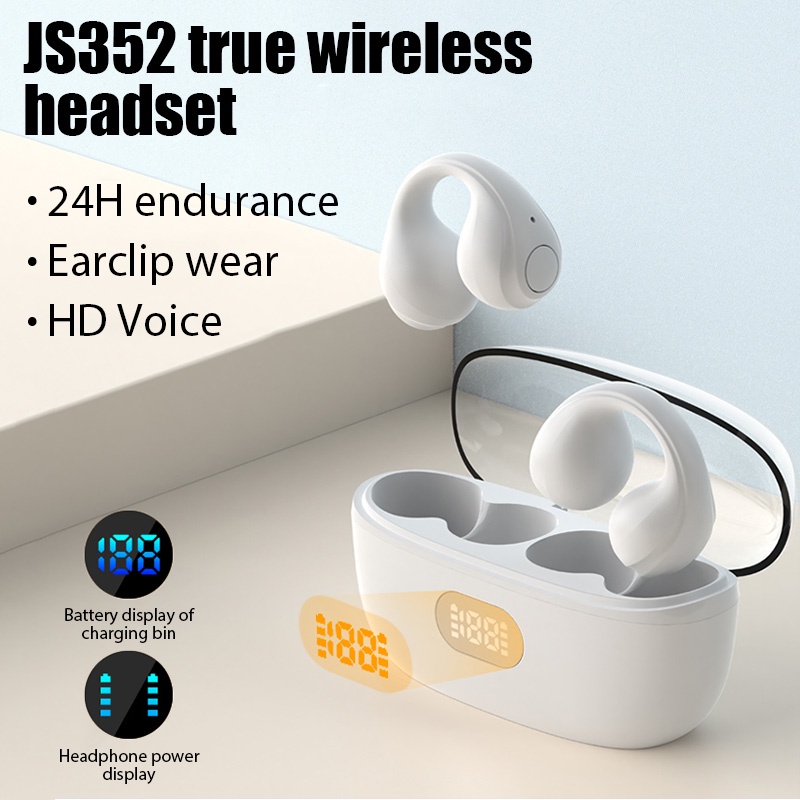 Adicionar À Lista De Desejos Fone De Ouvido Bluetooth Original JS352 Air Pro Com Visor LED Microfone Estéreo Hifi Ruído Cancelando Ambie Wireless Para iPhone IOS Android
