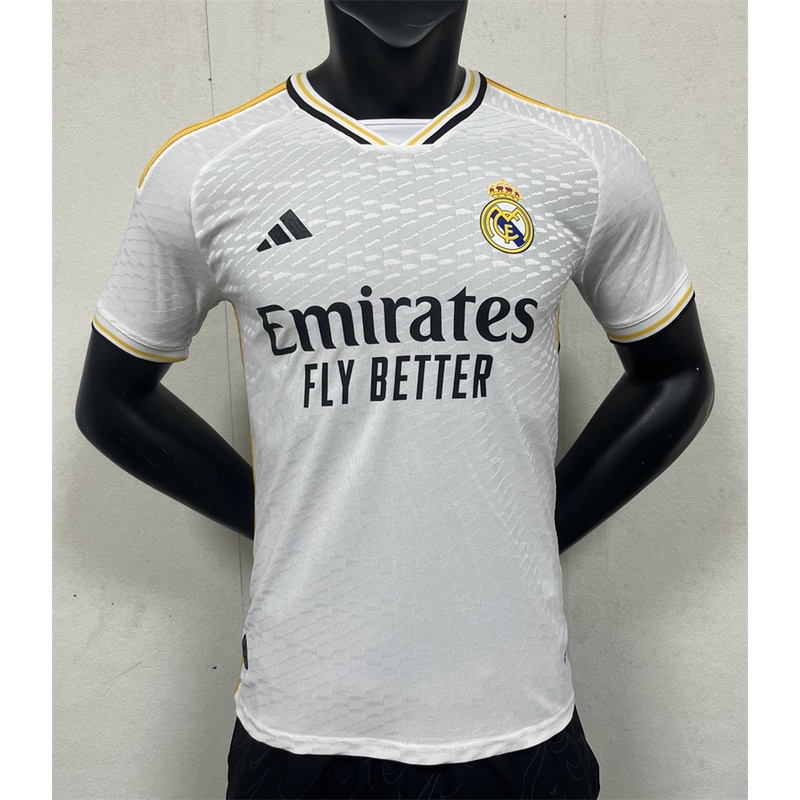 Versão do jogador Camisa De Futebol 2023-2024 R-N Masculino branco Camiseta Jersey camiseta esportiva camisa de camisa de time