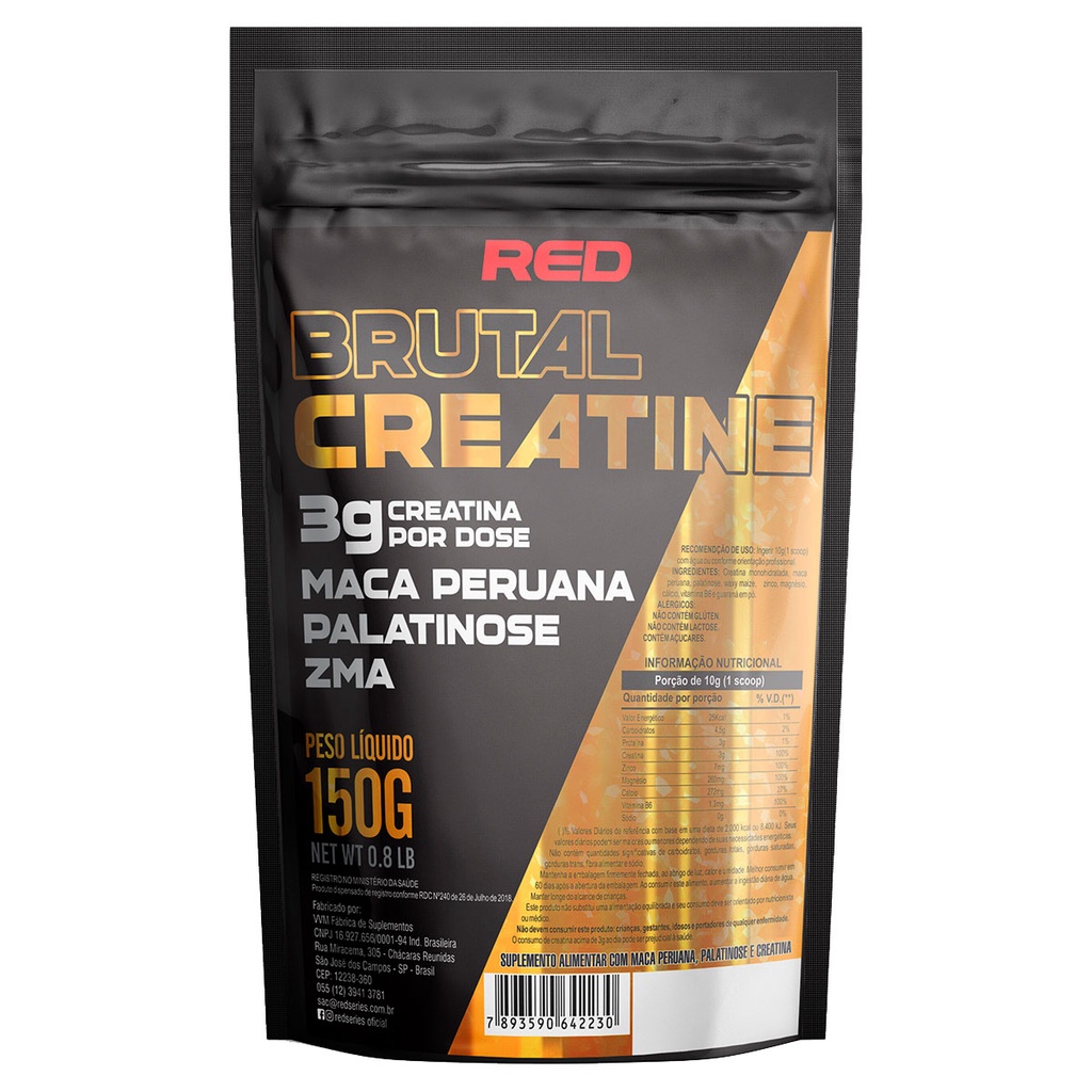 Brutal Creatina 150g Refil Red Series Shopee Brasil