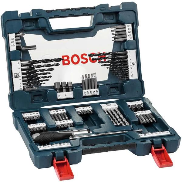 Kit Bits/Brocas 91Pcs V-Line Bosch | Shopee Brasil