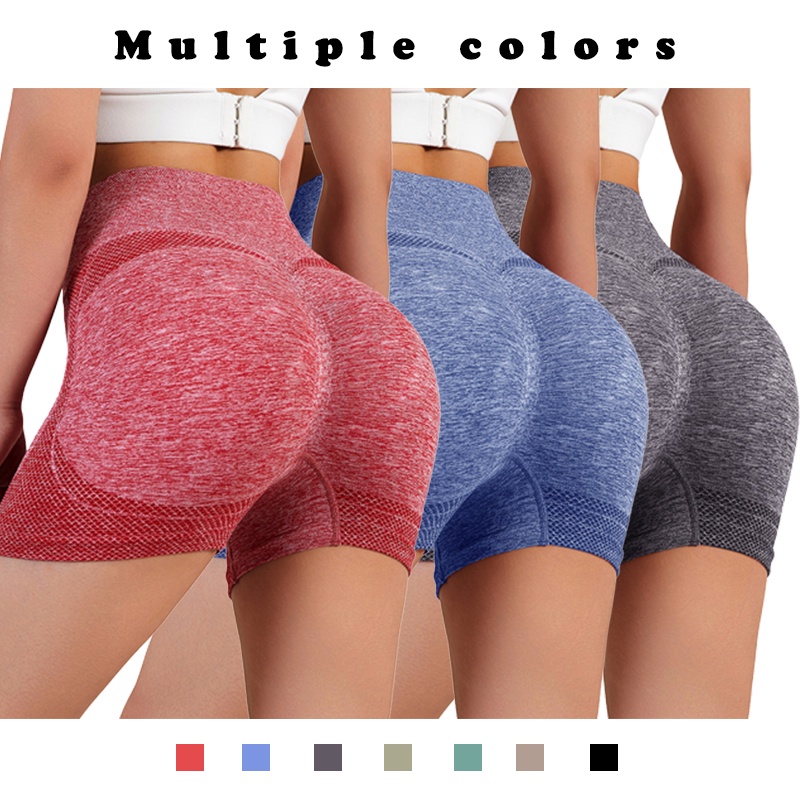 Leggings Femininas Yoga Sports Shorts Fitness Cintura Alta Abdômen