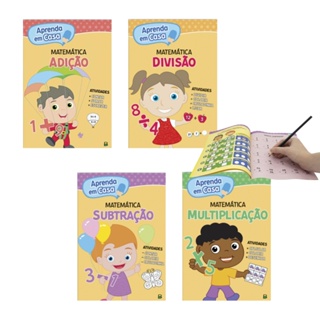 Livro Infantil Aprenda em Casa Matemática - Escolha o Modelo