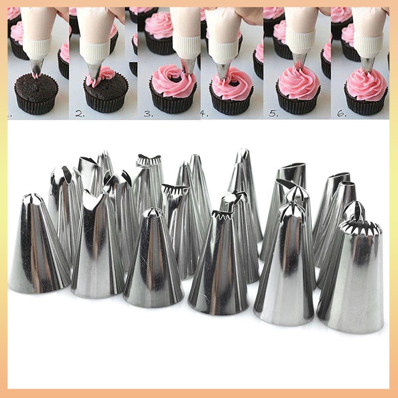 saco decorador confeiteiro profissional 12 bicos inox bolo em Promoção na  Shopee Brasil 2023