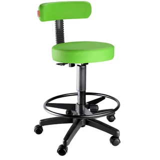Cadeira Mocho Slim Alto Com Encosto - Giratório Estética Massagista e Tatuador, varias cores direto da Fábrica
