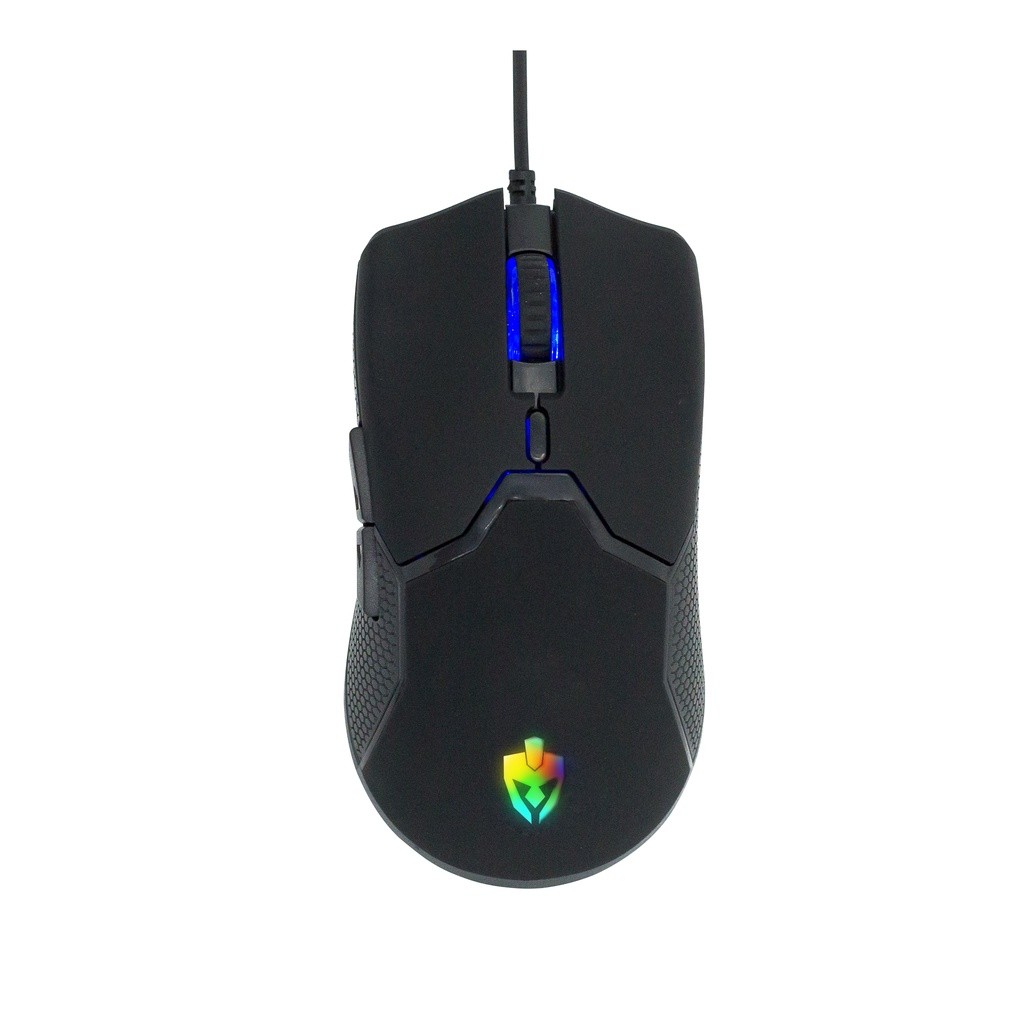 Mouse Gamer Evolut BLEAK EG-109 USB 4800DPI Iluminação Rainbow Formato Ergonômico