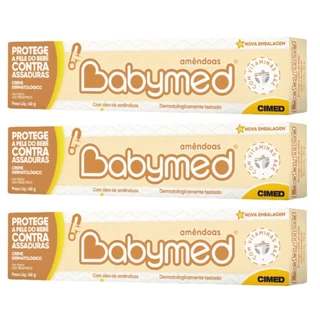 Pomada Babymed para Assaduras Óleo de Amêndoas Cimed 40g- 3 Unidades