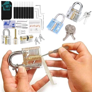 Conjunto De Fechadura De Prática Visível Cutaway Chave Transparente Habilidades De Treinamento Cadeado SHOPSKC1035