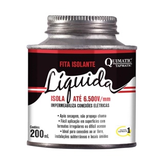 Fita Isolante Liquida Preta 200ML BD1 Quimatic Tapmatic