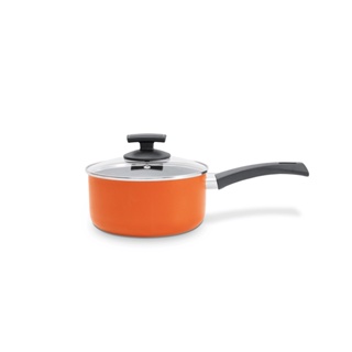 Panela com Tampa Brinox MasterChef Em Alumínio Com Revestimento Antiaderente 2,05 Litros Laranja