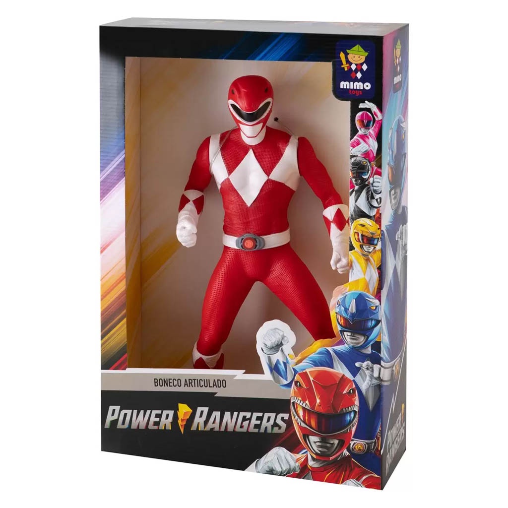 Boneco Articulado Gigante Power Rangers Vermelho 0851 - Mimo | Shopee ...