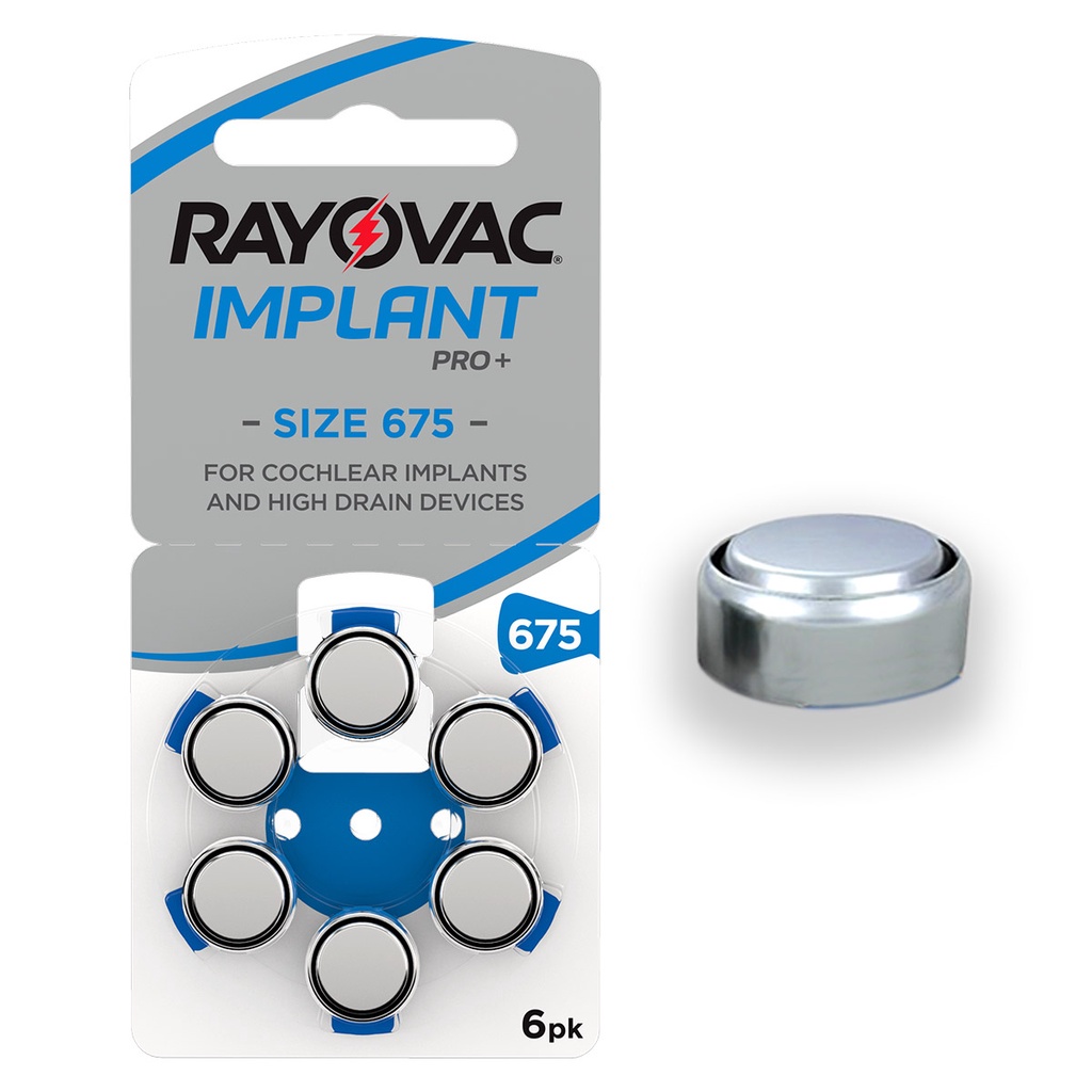 Bateria Pilha Auditiva Implant Pro Para Implantes Cocleares Rayovac Cartela Shopee