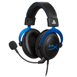 Headset Gamer HyperX Playstation Cloud com fio HX-HSCLS-BL/AM - Preto e Azul