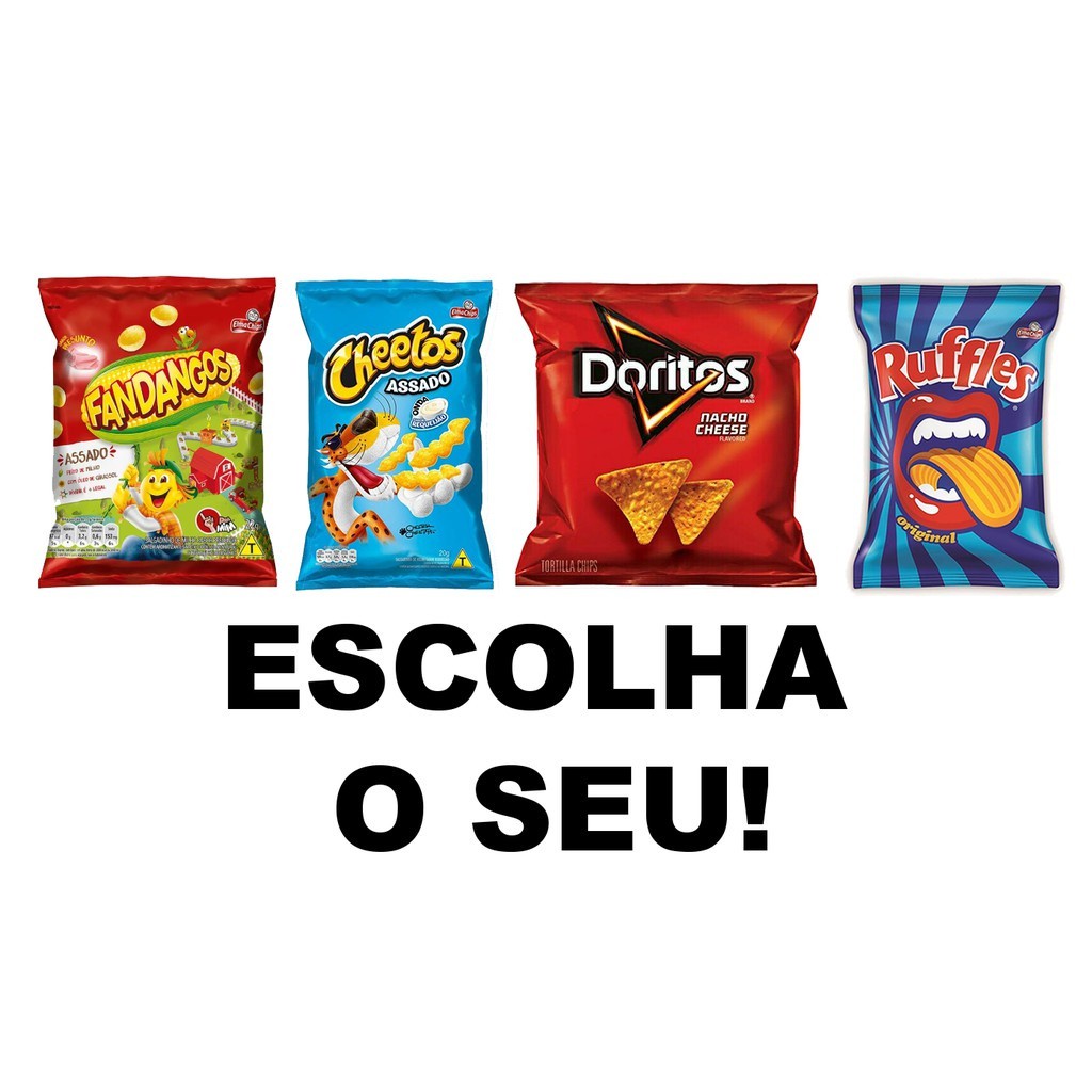Biscoito Elma Chips: Cheetos Onda Requeijão - 40 Uni. De 20g