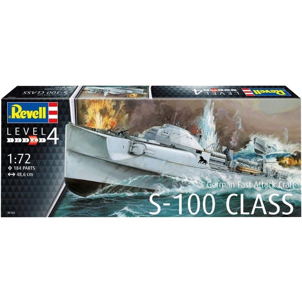 Barco German Fast Attack Craft S-100 1/72 Kit Revell 05162