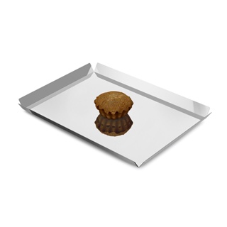 Bandeja Retangular Brinox Bergen 40 x 28 cm Aço Inox