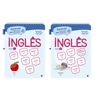 Livro Infantil Aprenda em Casa Escreva e Apague - Inglês