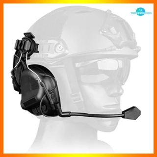 Fone de ouvido tático tipo capacete jogo fone de ouvido com chip de quinta geração design removível para jogos táticos de caça