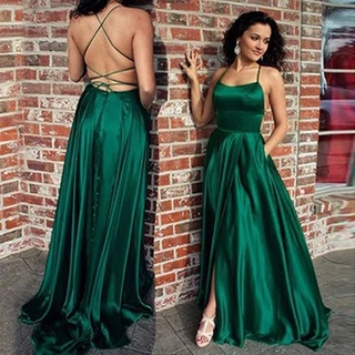 Coquetel De Noiva Elegante Festa De Casamento Noite Sling Bandagem Sem Mangas Vestido Longo Maxi Gown